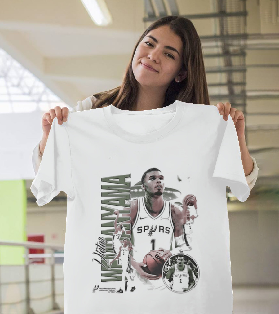 Victor Wembanyama San Antonio Spurs NBA Wemby Alien Number One T-Shirt