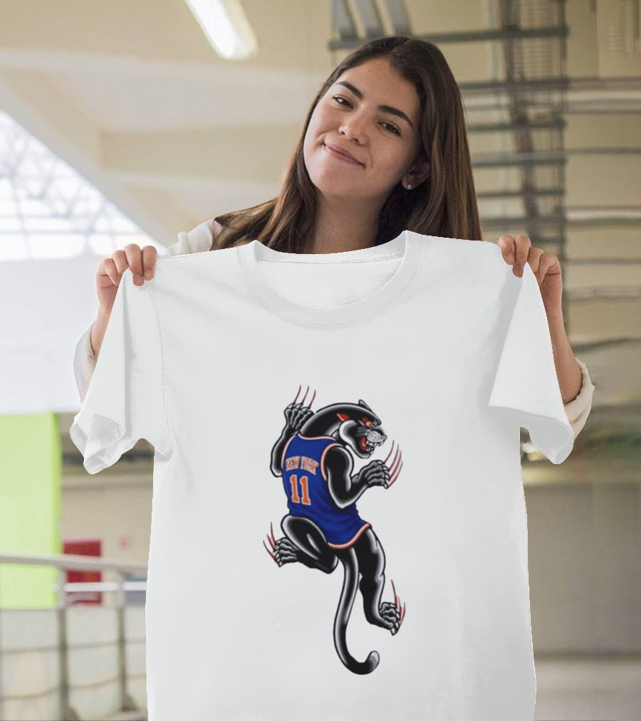 New York 11 Panther Clawing Back Sports Jersey T-Shirt