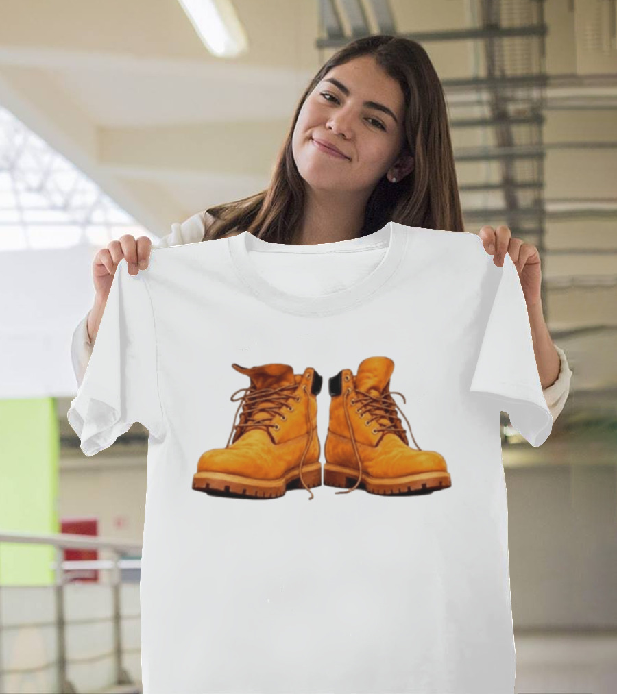 New York Forever Timberland Style Boots T-Shirt