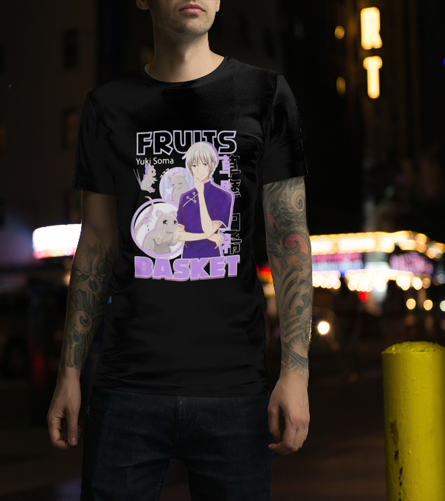 Fruits Basket Yuki Soma Kanji Mouse Transformation T-Shirt