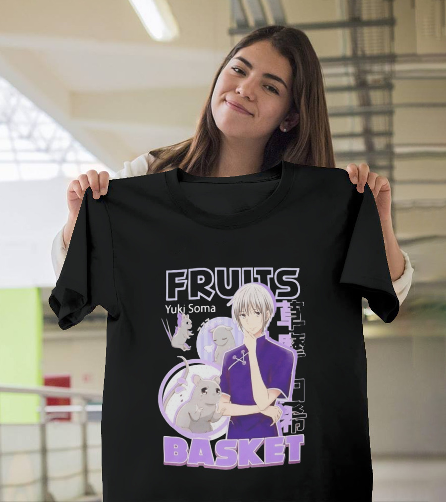 Fruits Basket Yuki Soma Kanji Mouse Transformation T-Shirt