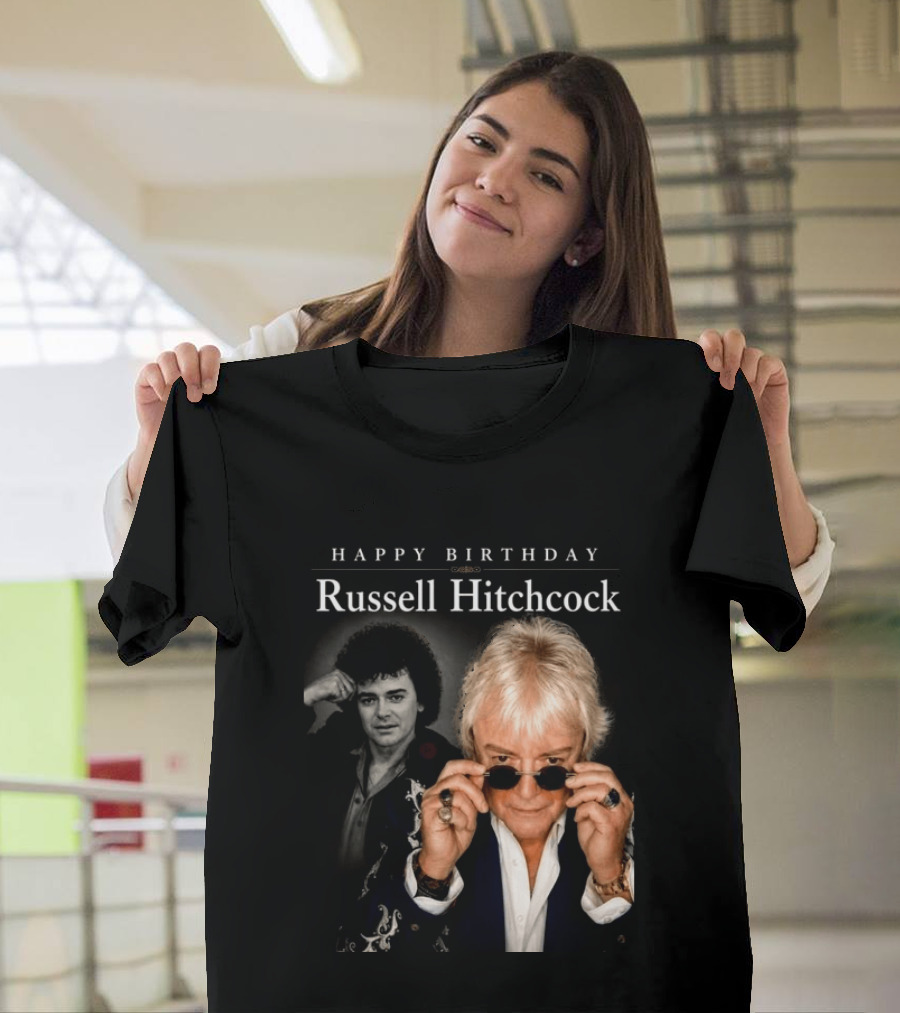 Happy Birthday Russell Hitchcock Iconic Music Celebration T-Shirt