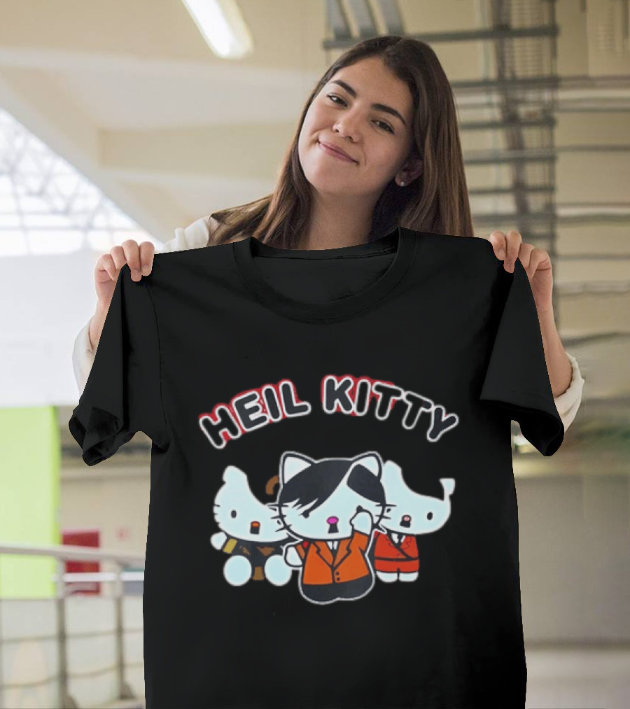 Heil Kitty Hitler Characters T-Shirt