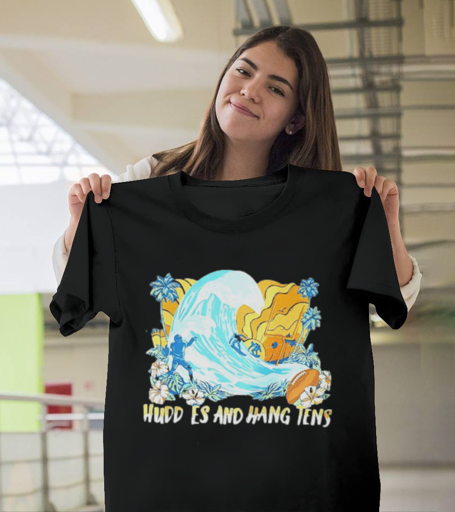 Miami Dolphins Tommy Bahama Huddle And Hang Tens Tropical Surf Football Experience T-Shirt