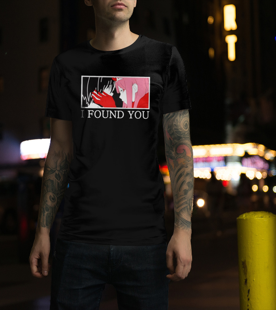 Hiro Zero Two Darling In The Franxx I Found You Anime Manga Pair Scene T-Shirt