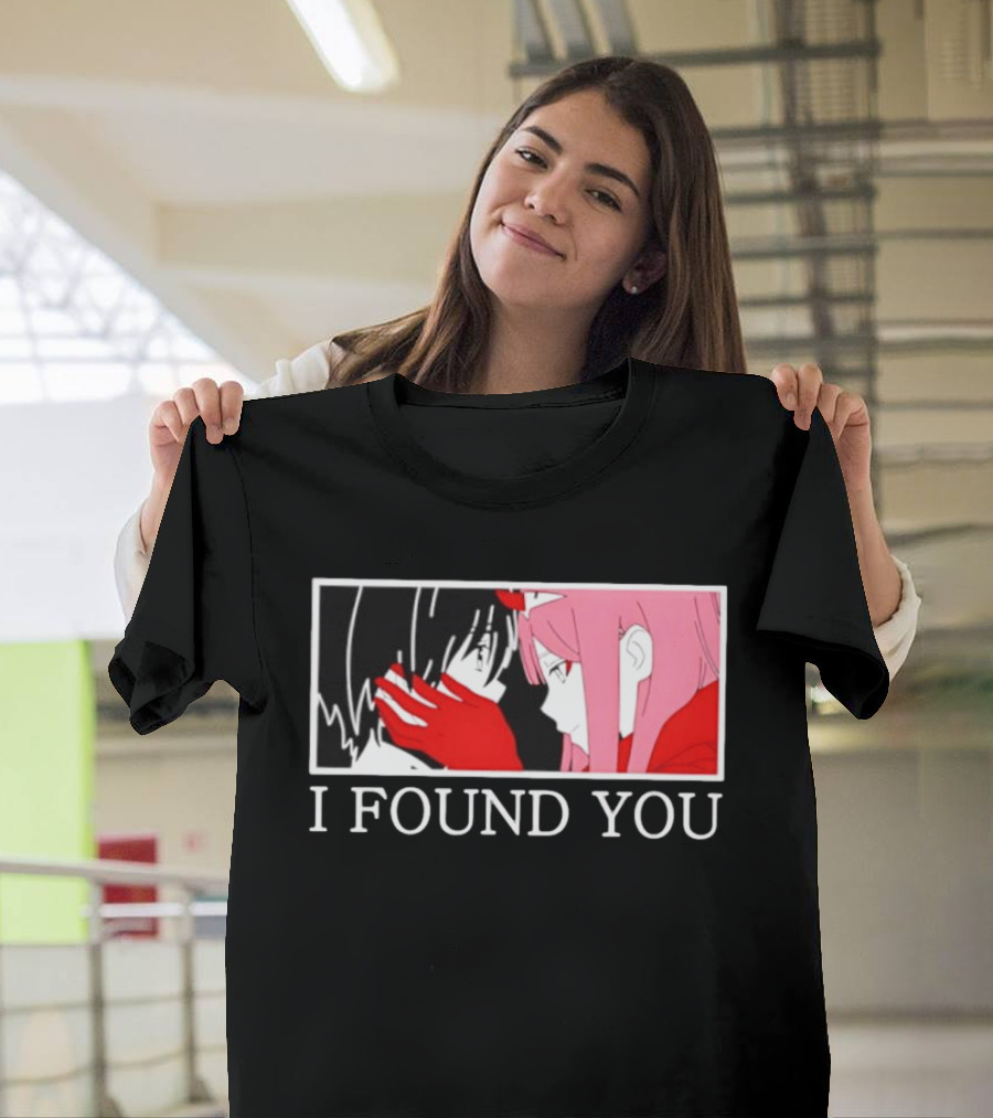 Hiro Zero Two Darling In The Franxx I Found You Anime Manga Pair Scene T-Shirt