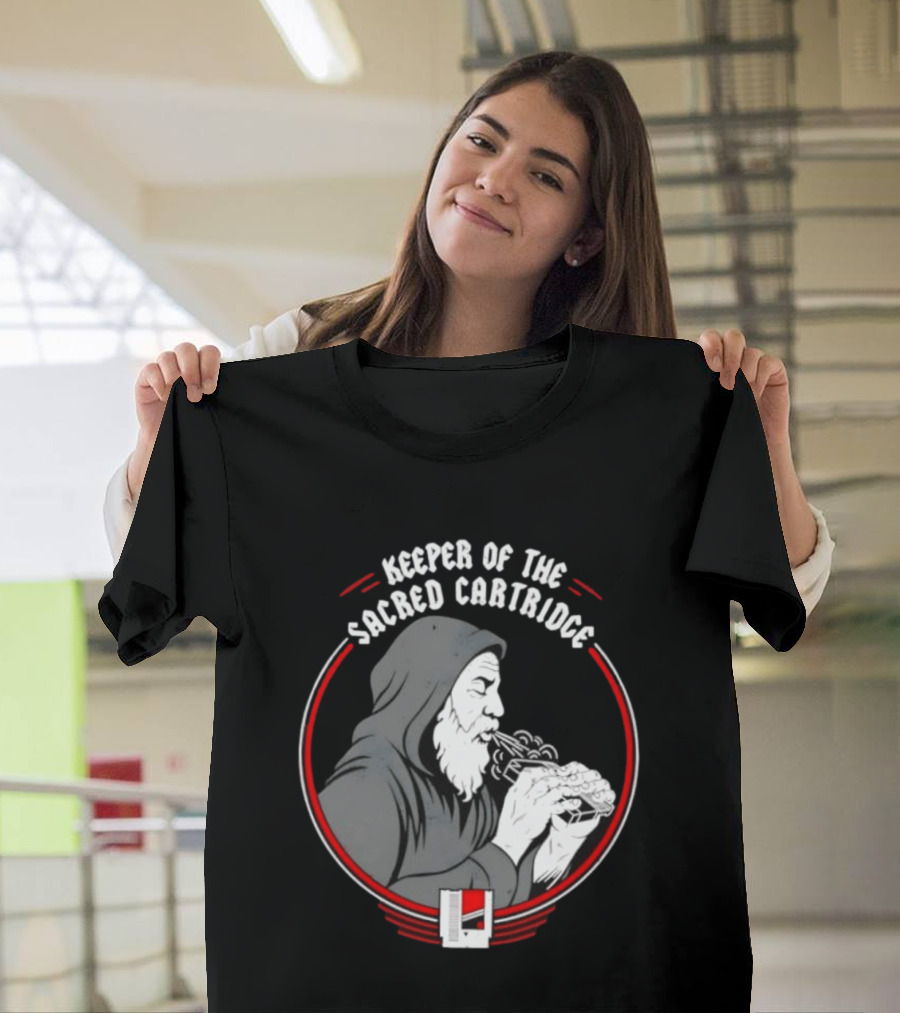 Keeper Of The Sacred Cartridge Gaming System Old Monk T-Shirt