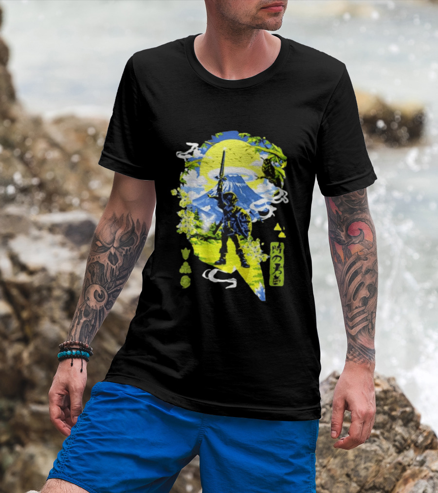 The Legend Of Zelda Link Hero Of Time Toki No Yusha Iconic Anime Style Adventure T-Shirt