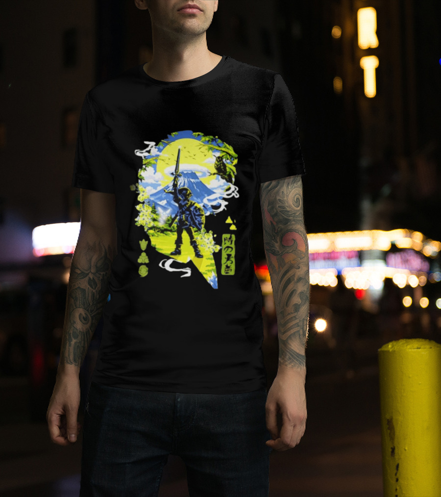 The Legend Of Zelda Link Hero Of Time Toki No Yusha Iconic Anime Style Adventure T-Shirt