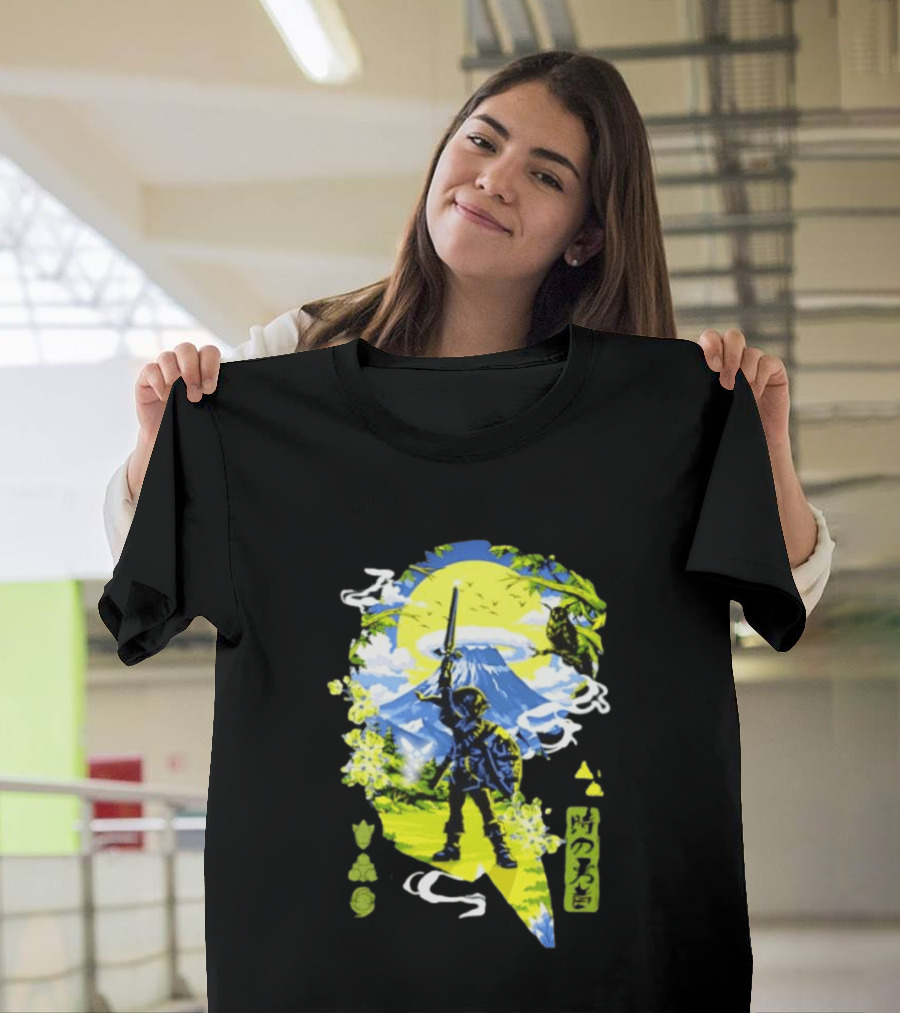 The Legend Of Zelda Link Hero Of Time Toki No Yusha Iconic Anime Style Adventure T-Shirt