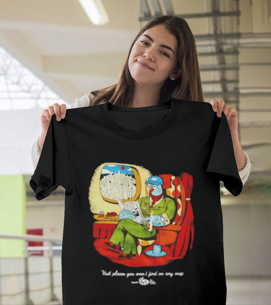 The Travel Agency Mile High Flyer Bird NY Visit Places You Won't Find On Any Map T-Shirt