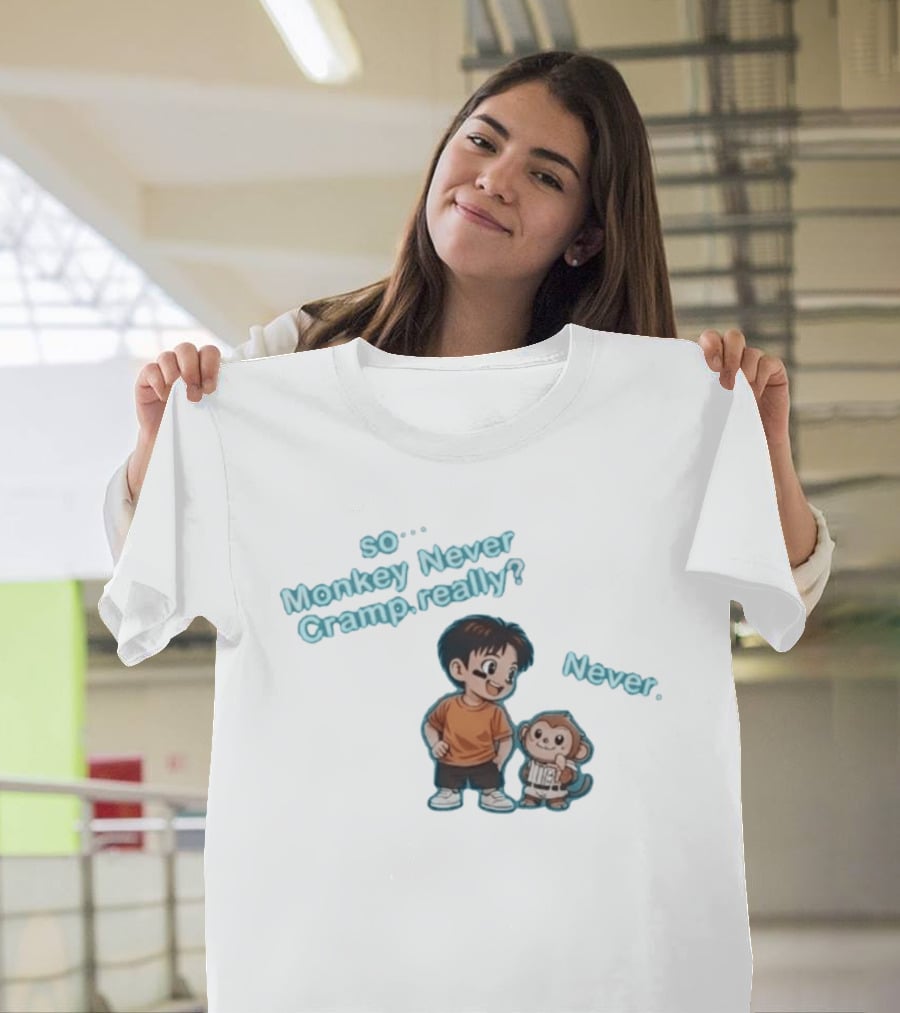 So Monkey Never Cramp Really Munenori Kawasaki Never T-Shirt