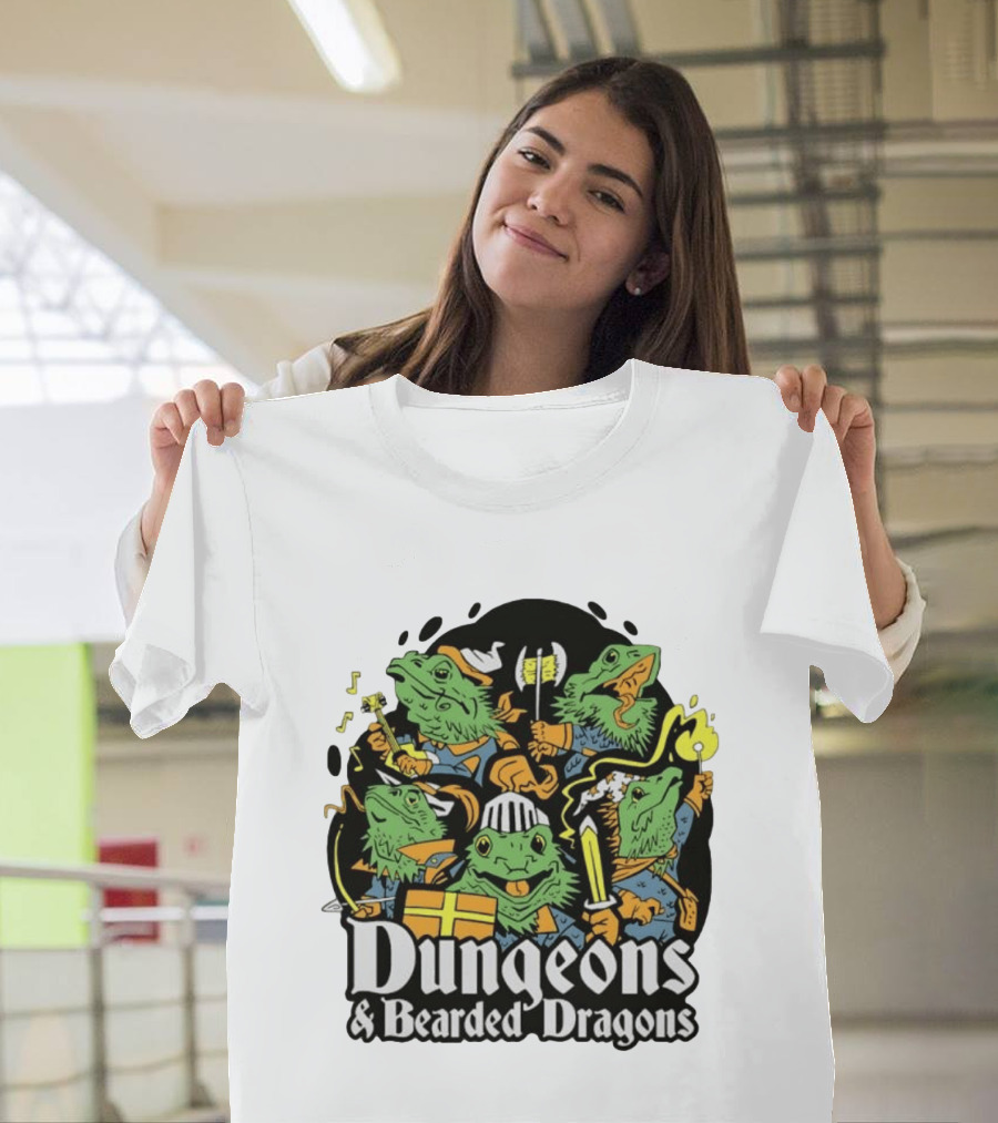 Dungeons And Bearded Dragons Adventurers Party Fantasy Game T-Shirt
