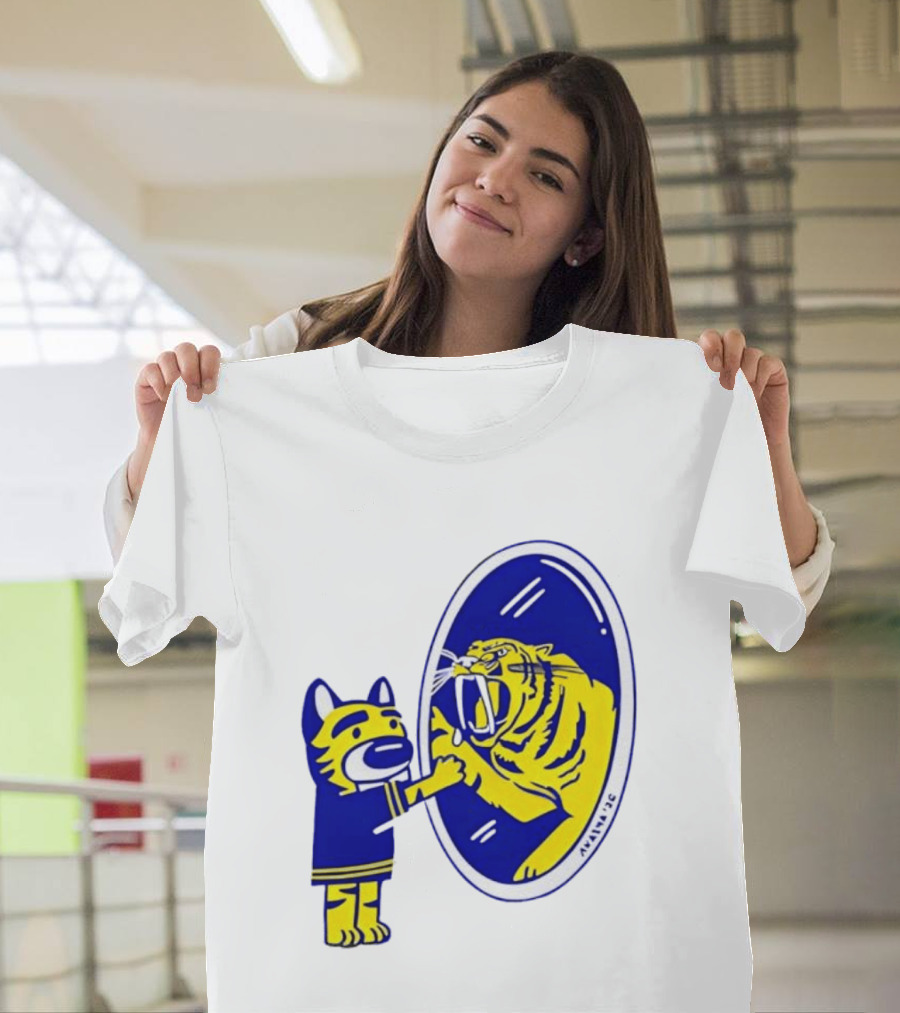 Gnash Predators Sabretooth Tiger Mirror Reflection T-Shirt