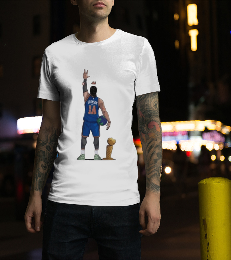 Jalen Brunson 1a Ayooo Becky Trophy 2026 NBA Basketball Knicks Sports T-Shirt