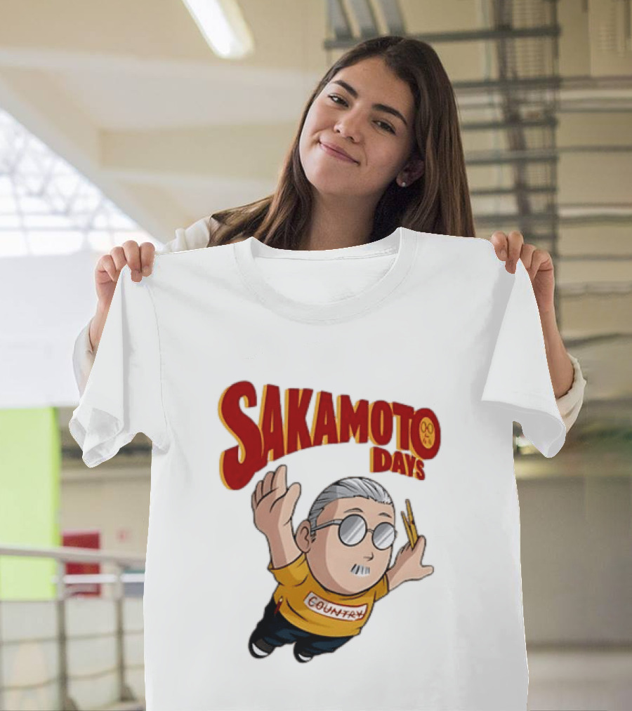 Sakamoto Days Country Super Mario Taro Sakamoto Floating T-Shirt