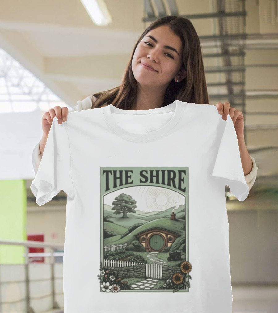 The Shire Hobbit Hole Rustic Countryside Scenery T-Shirt