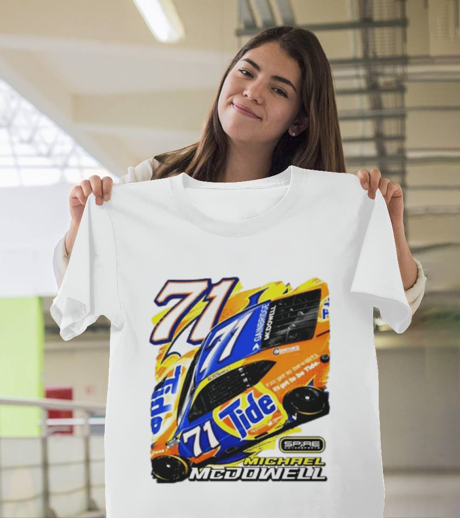 Michael McDowell Tide 71 NASCAR Racing Spire Motorsports Camry T-Shirt