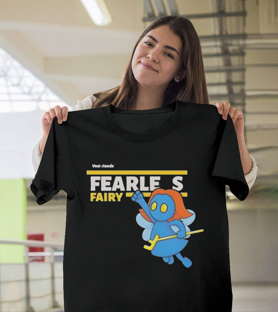 VeeFriends Fearless Fairy Bold Blue Character With Orange Hair T-Shirt