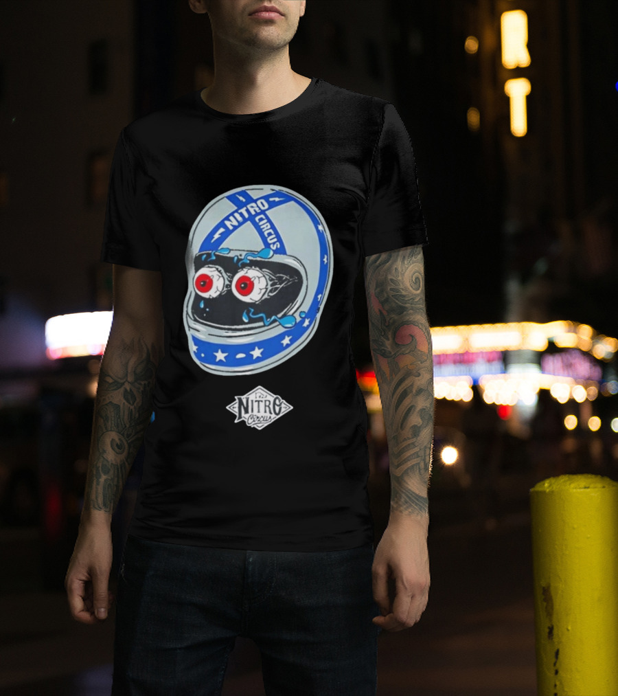 Nitro Circus Helmet Staring Eyeballs T-Shirt