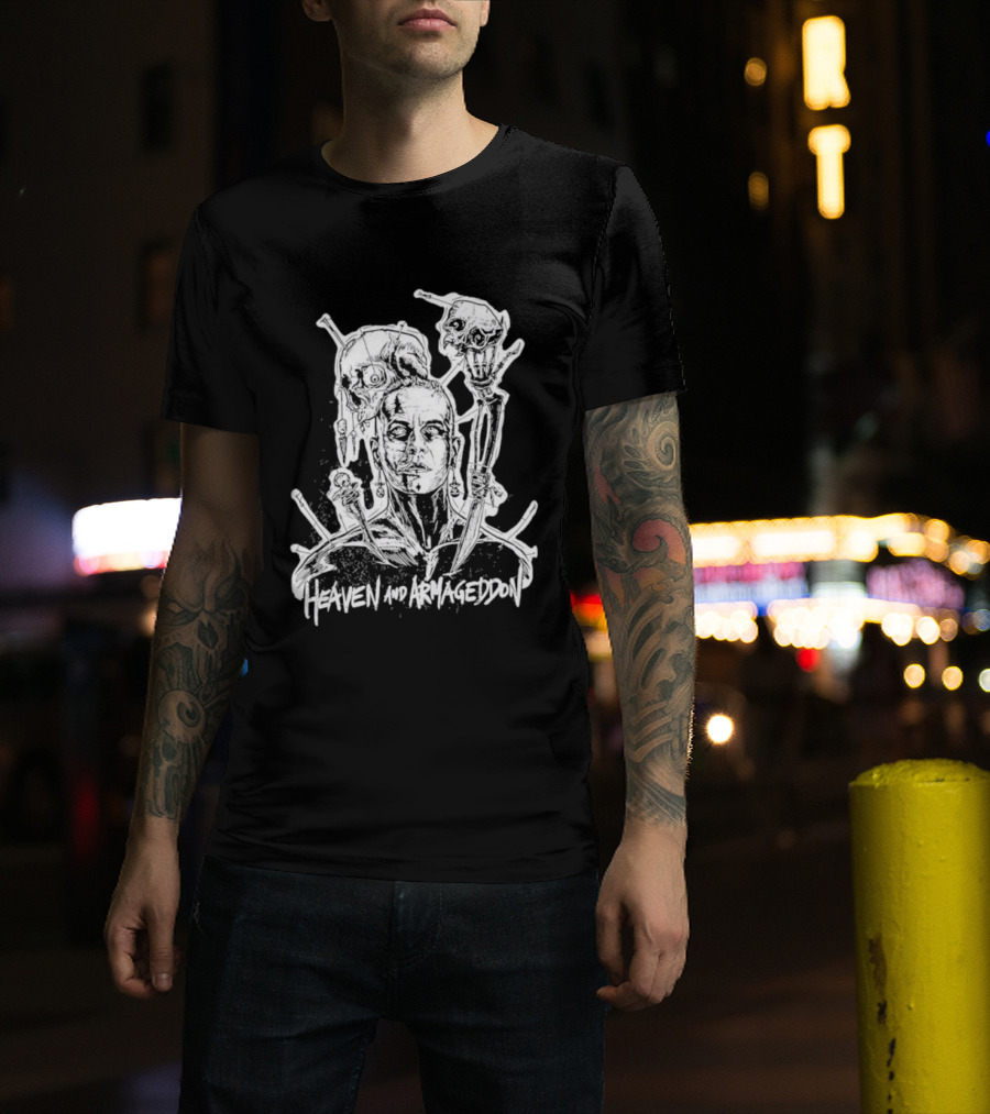 Heaven And Armageddon Skull Trio T-Shirt