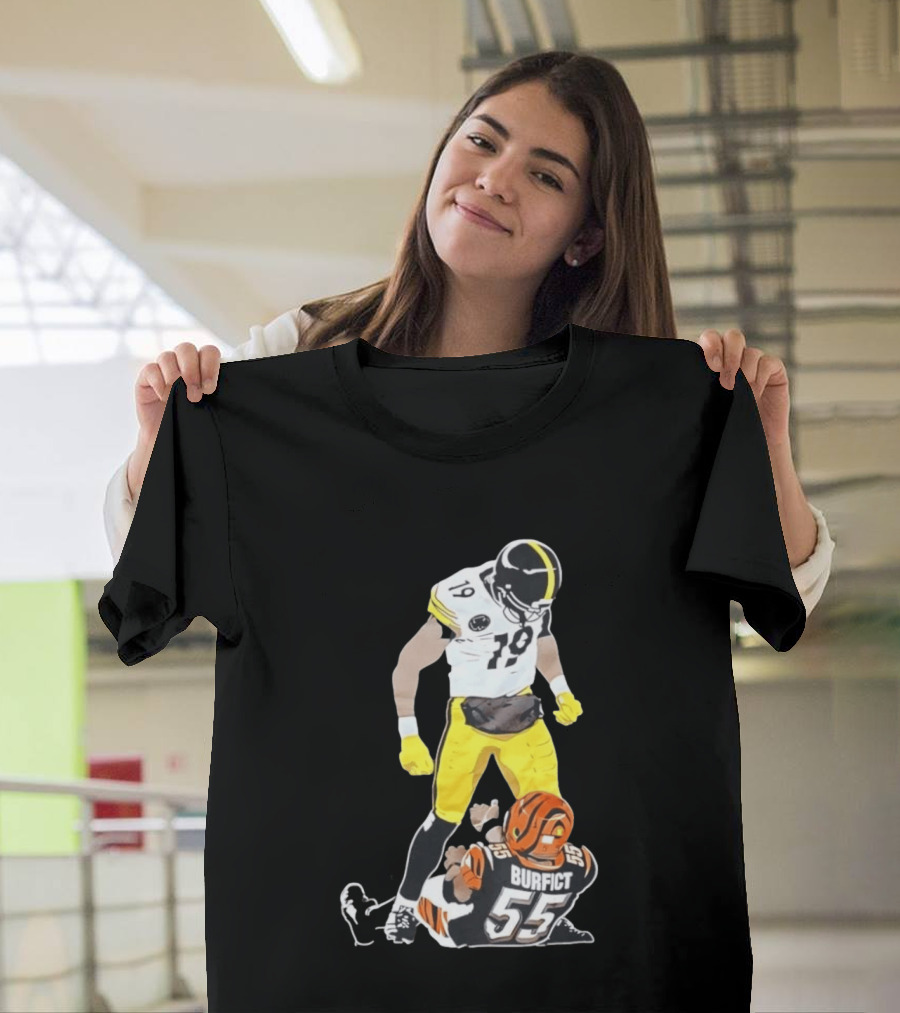 Pittsburgh Steelers JuJu Smith Schuster Over Vontaze Burfict NFL Highlight T-Shirt
