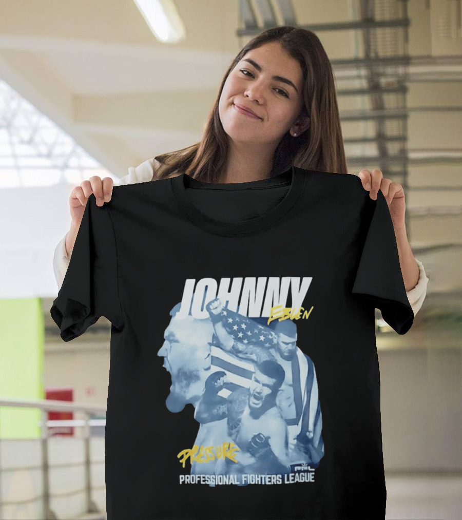Johnny Eblen Pressure Professional Fighters League PFL American Flag T-Shirt