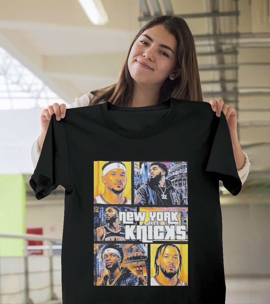 Josh Hart Karl Anthony Towns Mikal Bridges Julius Randle Jalen Brunson New York Knicks Yankee Stadium Madison Square Garden T-Shirt