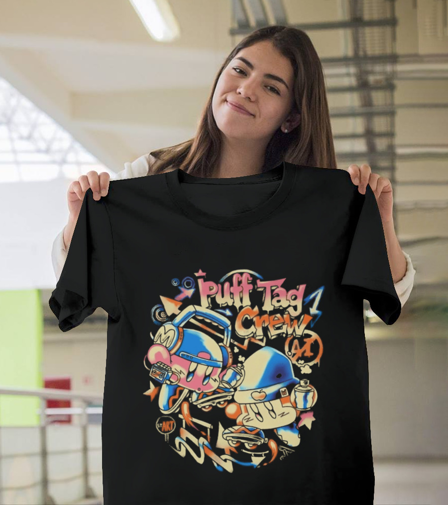 Kirby Puff Tag Crew Retro Graffiti T-Shirt