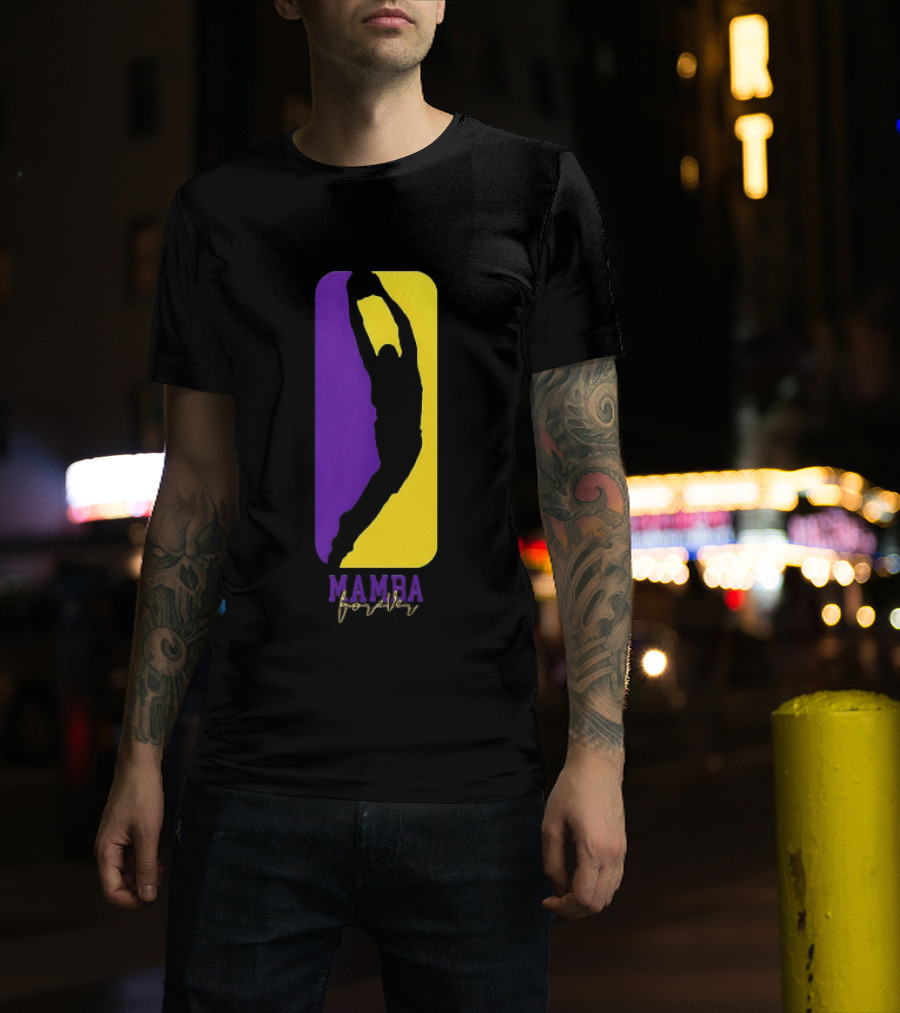 Kobe Bryant Los Angeles Lakers Mamba Forever Purple Gold T-Shirt