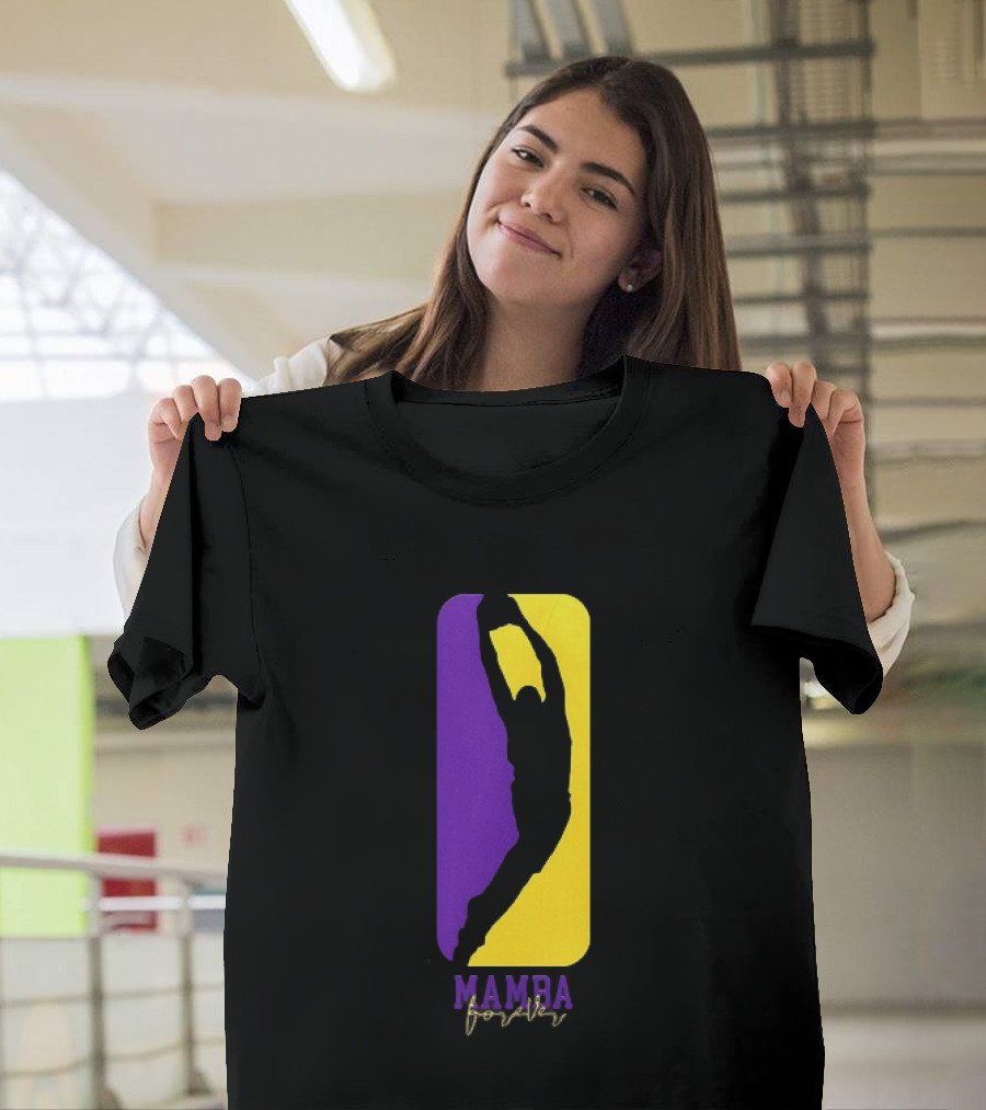 Kobe Bryant Los Angeles Lakers Mamba Forever Purple Gold T-Shirt