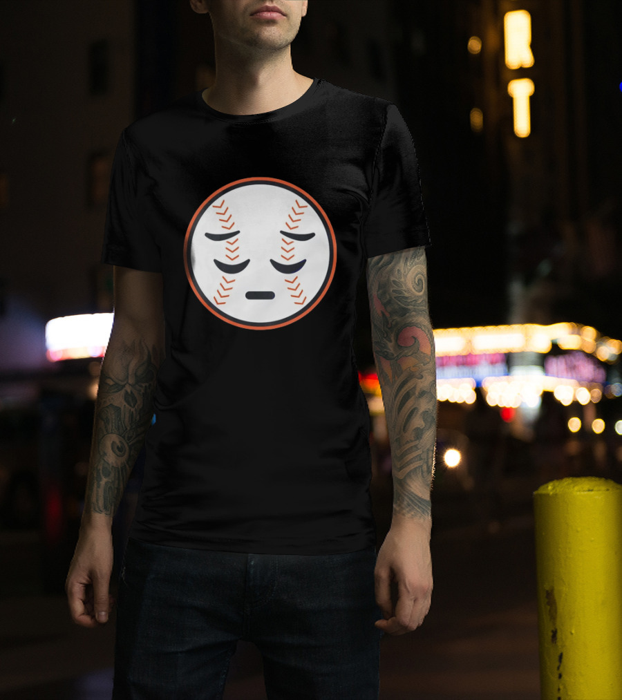Sad Face New York Mets Baseball Expression T-Shirt