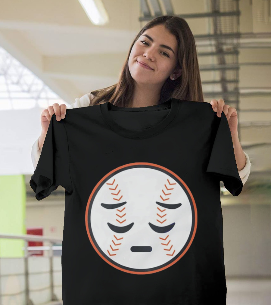 Sad Face New York Mets Baseball Expression T-Shirt