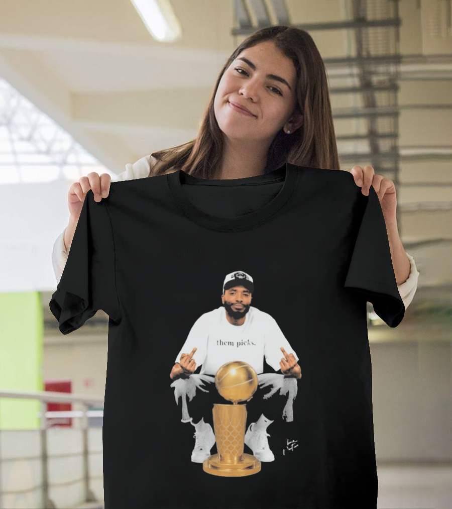 Mikal Bridges Larry O'Brien 2026 Them Picks T-Shirt