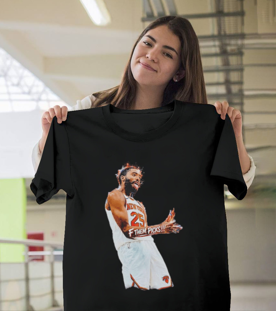Mikal Bridges New York Knicks 25 F Them Picks T-Shirt