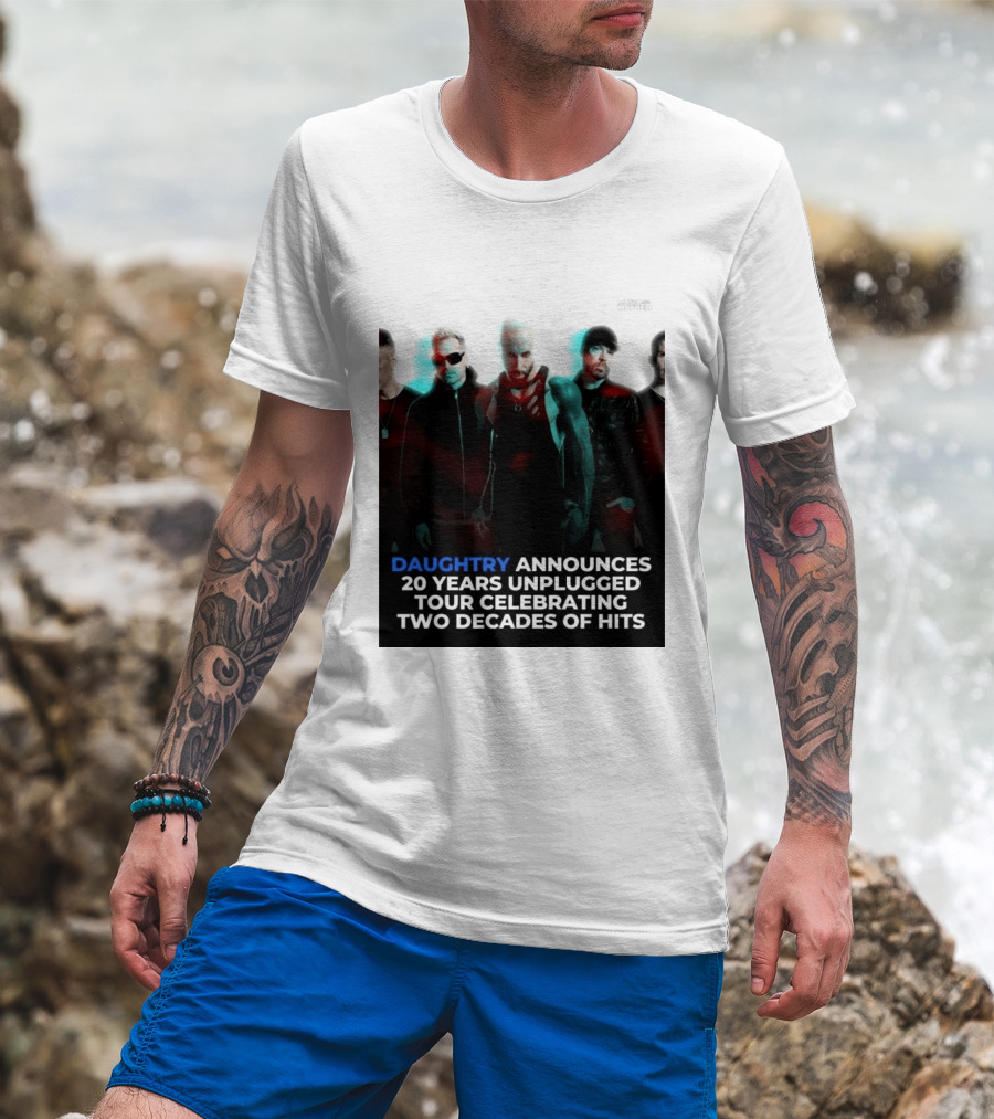 Daughtry Announces 20 Years Unplugged Tour Celebrating Two Decades Of Hits Music Mayhem T-Shirt