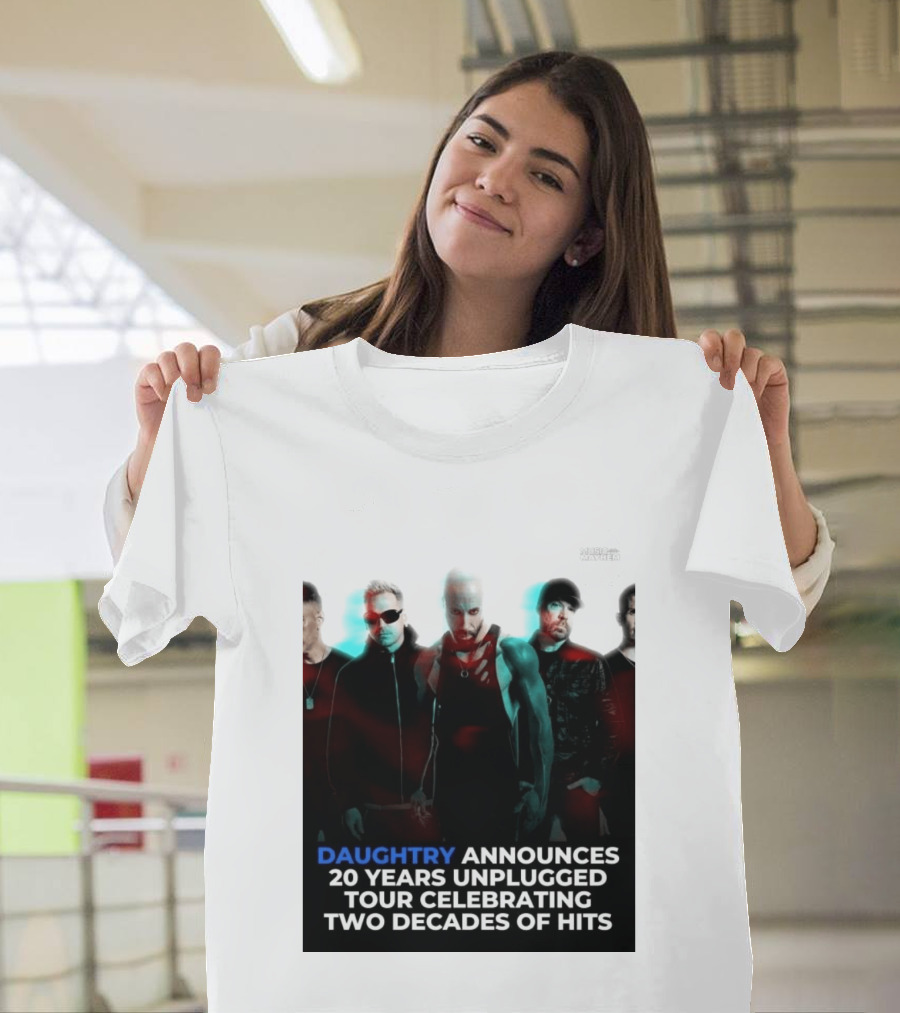 Daughtry Announces 20 Years Unplugged Tour Celebrating Two Decades Of Hits Music Mayhem T-Shirt
