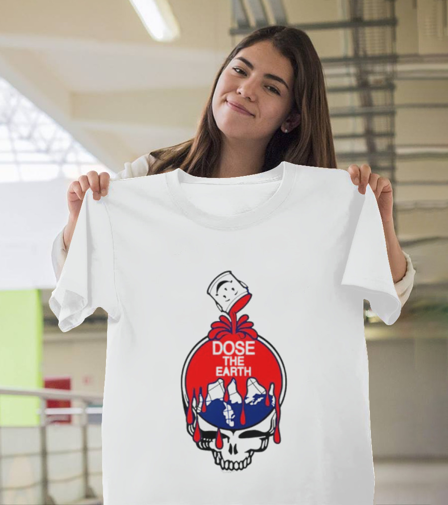 Steal Your Face Grateful Dead Dose The Earth Kool Aid Man Skull T-Shirt