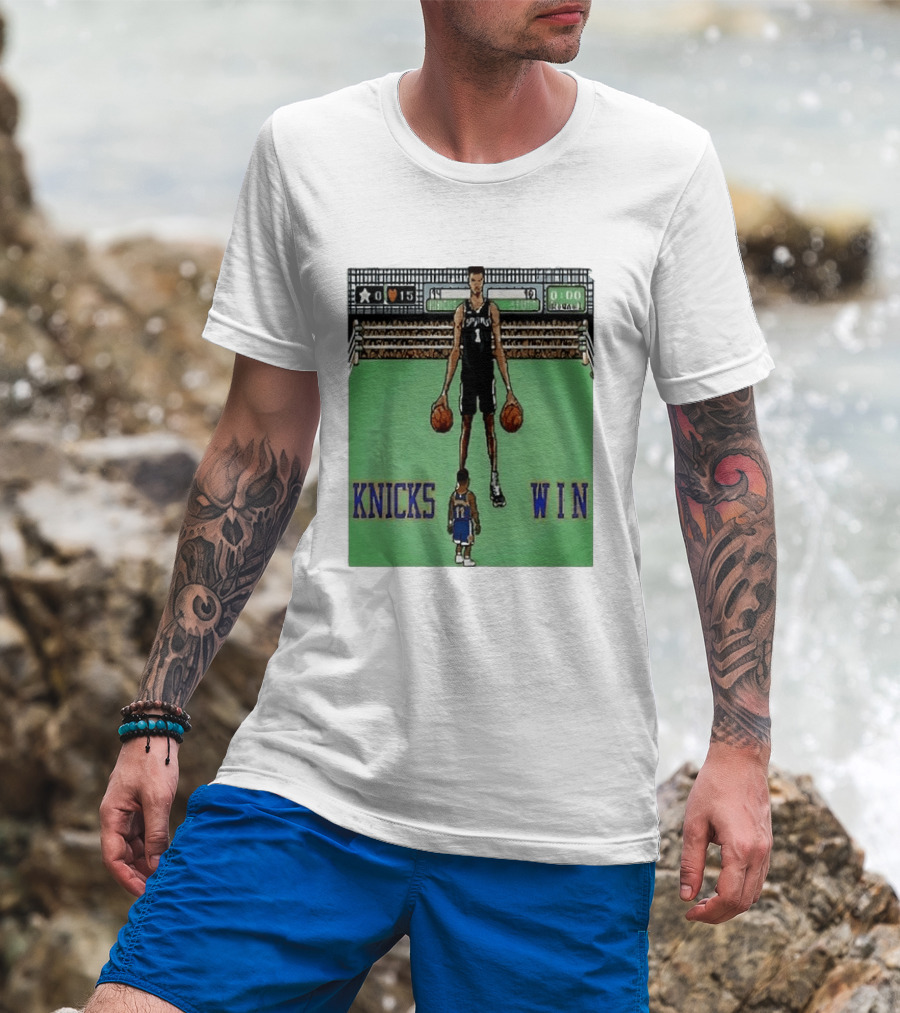 Victor Wembanyama San Antonio Spurs Jalen Brunson New York Knicks Win NBA Game T-Shirt