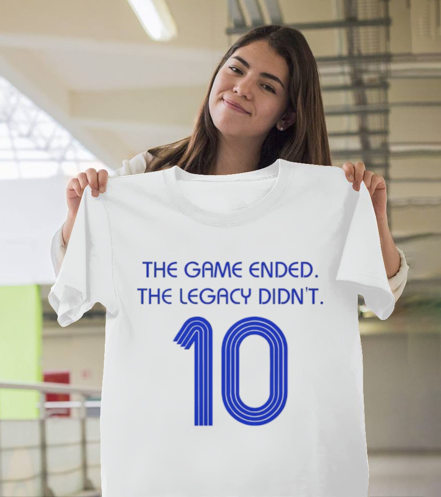 Zinedine Zidane France National Team 10 The Game Ended The Legacy Didn't T-Shirt