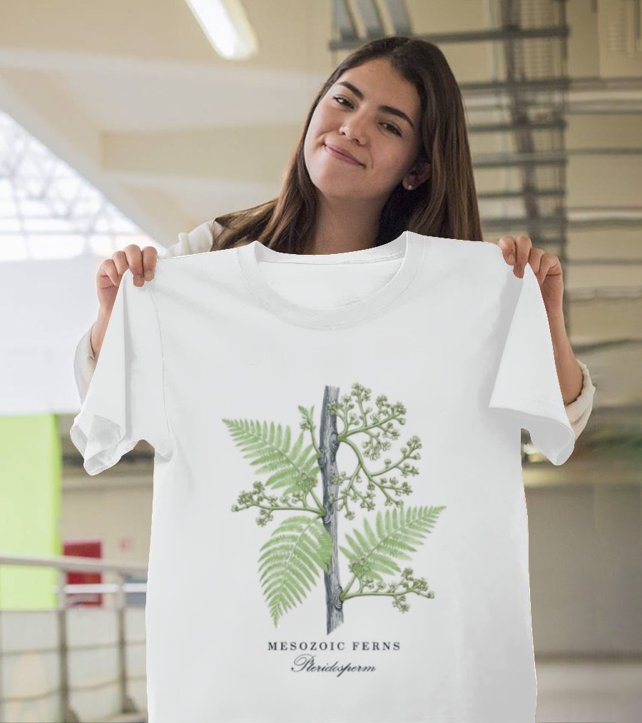 Mesozoic Ferns Pteridosperm Botanical Plant Science Nature T-Shirt