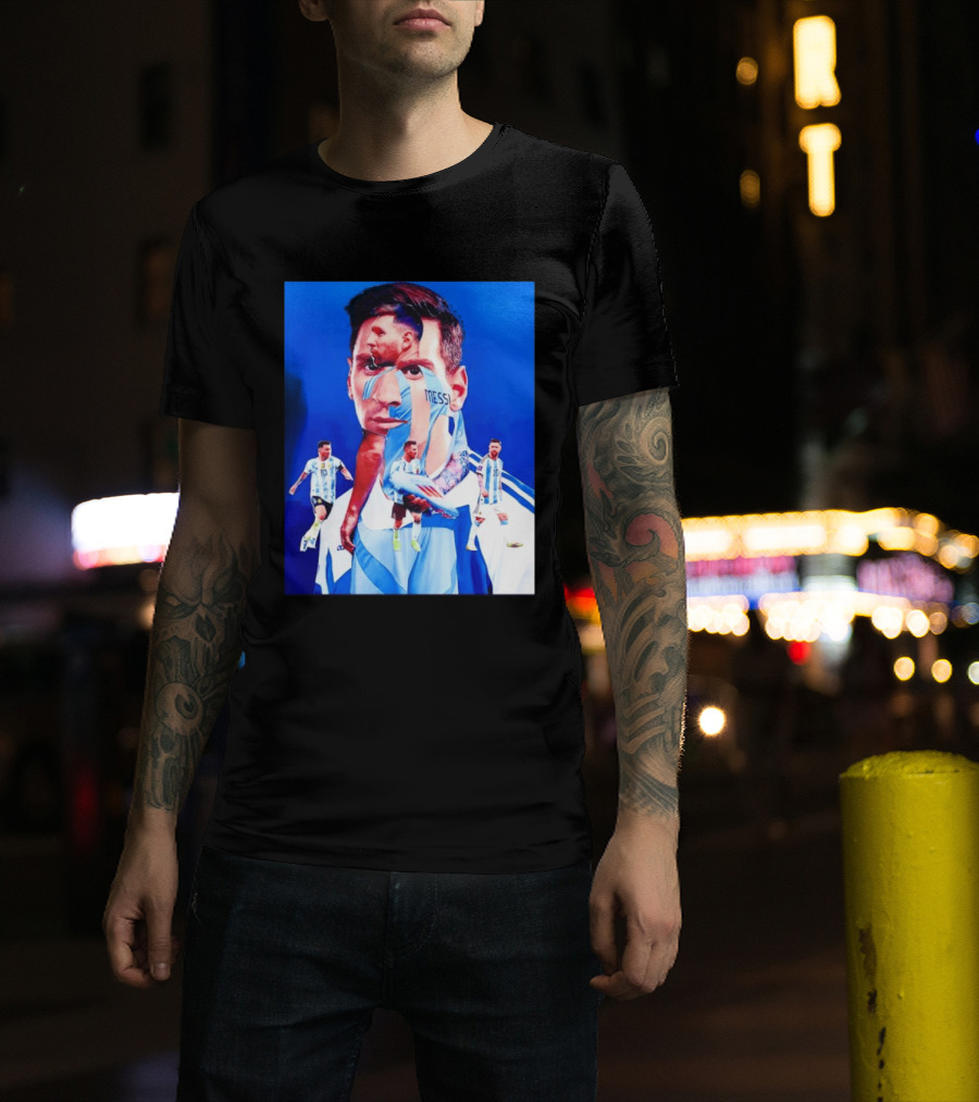 Messi Argentine Footballer Icon In Action T-Shirt