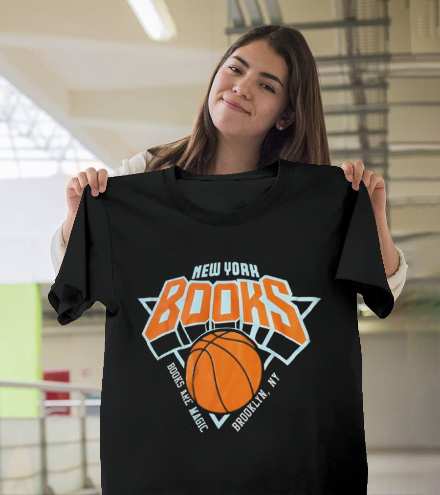 New York Books Are Magic Brooklyn NY Basketball T-Shirt