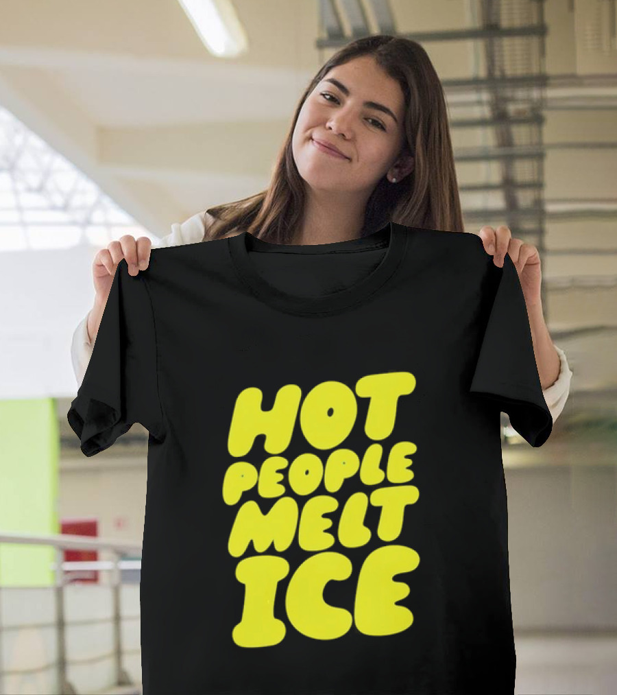 Hot People Melt Ice Bold Yellow T-Shirt