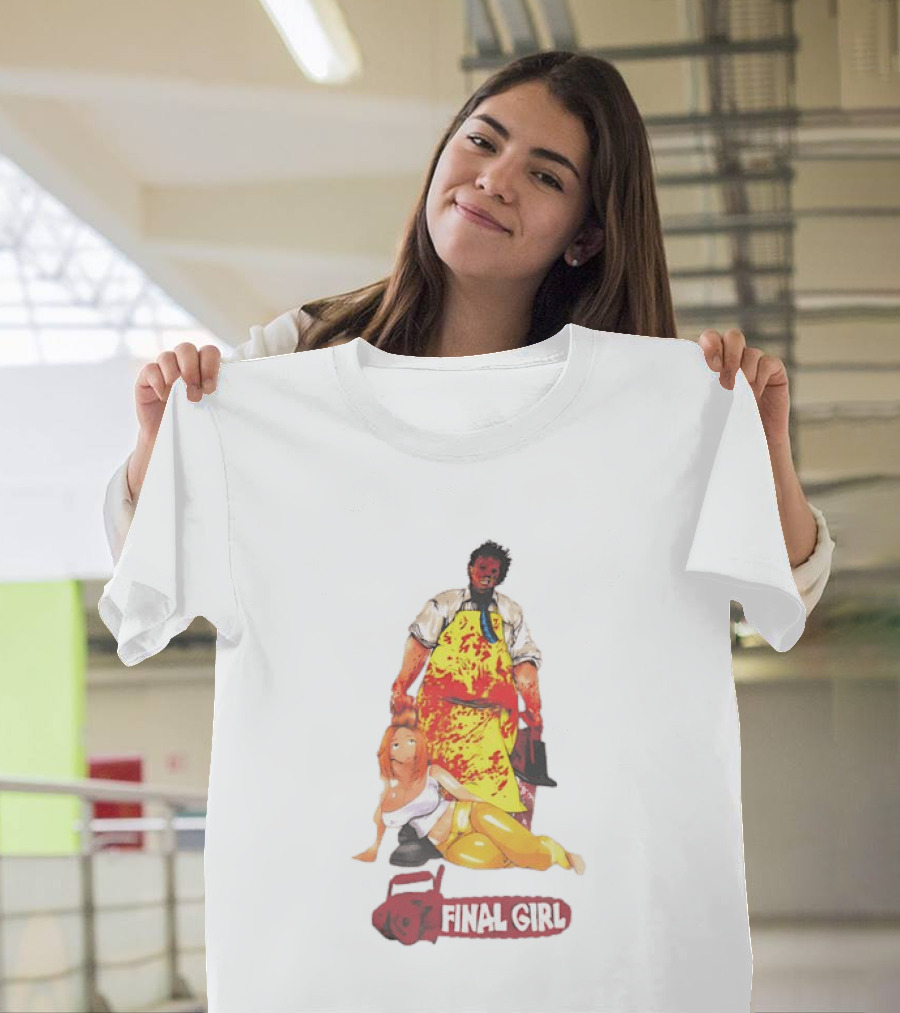 Texas Chain Saw Massacre Leatherface Final Girl Horror T-Shirt