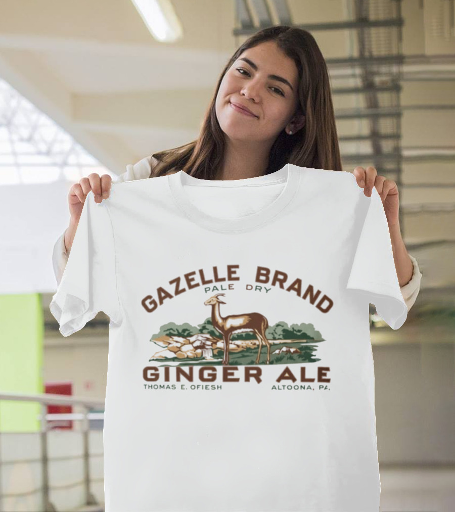 Gazelle Brand Pale Dry Ginger Ale Thomas E Ofiesh Altoona Pa Gazelle T-Shirt