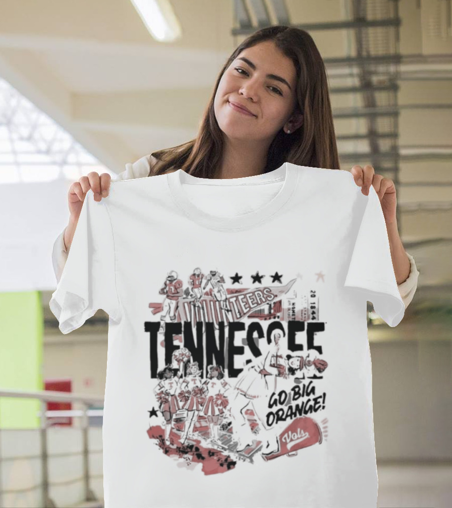 University Volunteer Tennessee Go Big Orange T-Shirt