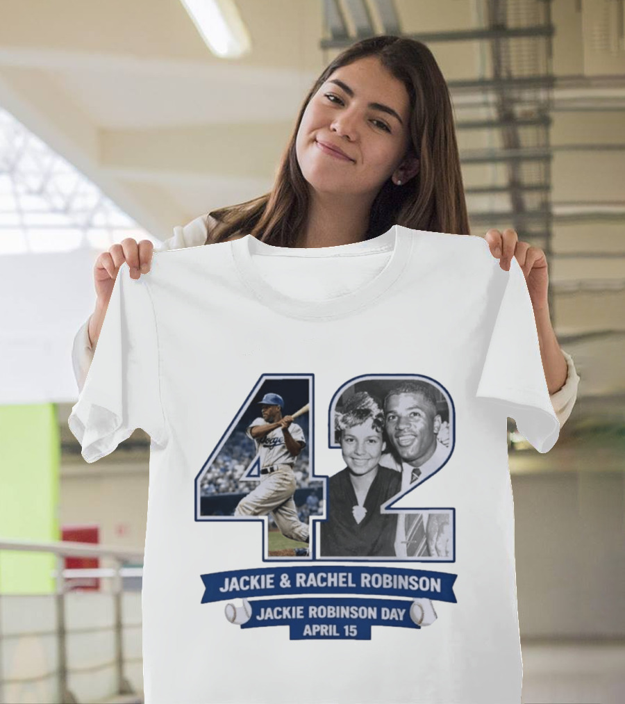 Jackie And Rachel Robinson 42 Jackie Robinson Day April 15 T-Shirt
