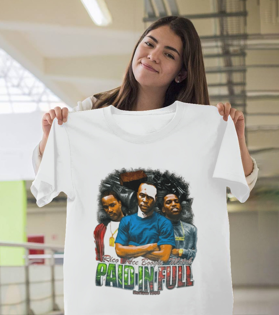 Rico Ace Boogie Mitch Paid In Full Harlem 1986 Iconic Movie T-Shirt