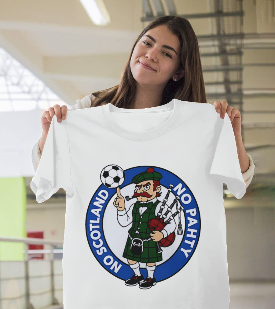 Scottish Football No Scotland No Pahty Bagpipes Soccer Fun T-Shirt